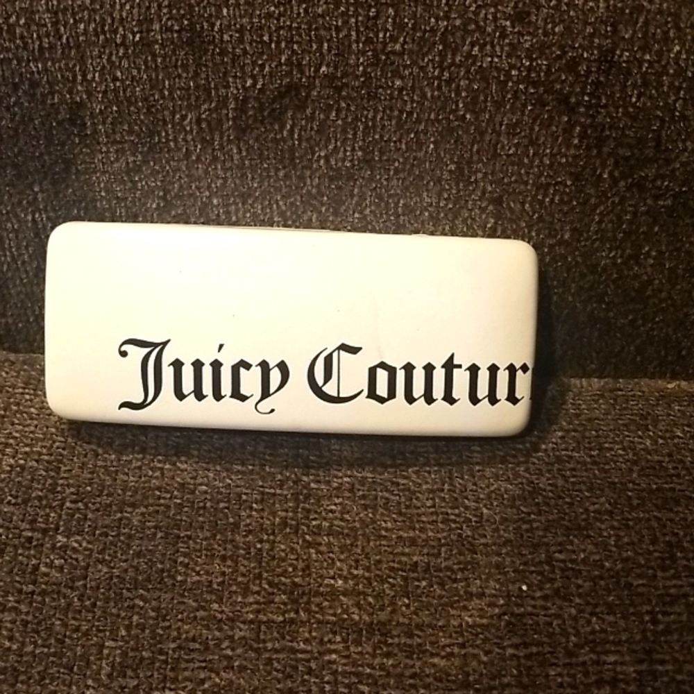 White Juicy Couture Brand Eyeglasses Sunglasses Hard Case Y2K